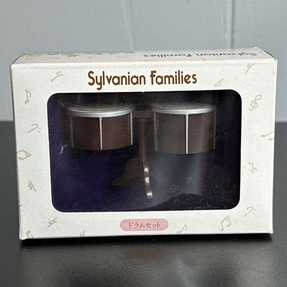sylvanian families drum set 1986 japan Unused RARE HTF Accessories